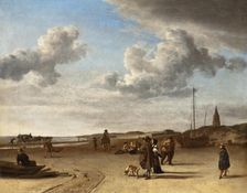 The Beach Scheveningen, 1670. Creator: Adriaen van de Velde