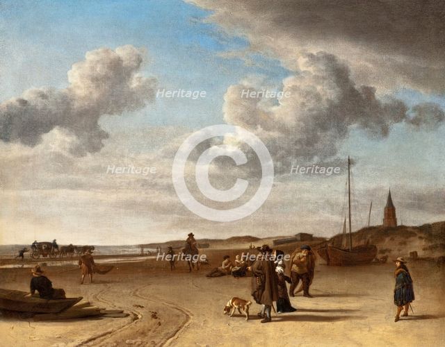The Beach Scheveningen, 1670. Creator: Adriaen van de Velde.