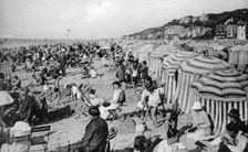 The beach, Trouville, France, c1920s