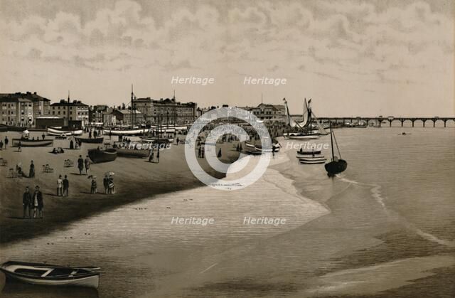 'The Beach, Yarmouth', c1880. Creator: Unknown.