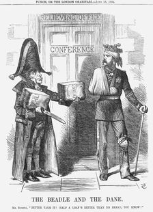 The Beadle and The Dane 1864. Artist: John Tenniel