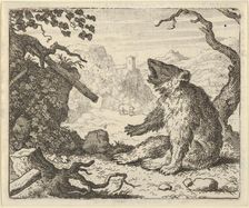 The Bear Calls Renard to Appear Before the Council of the Animals, 1650-75. Creator: Allart van Everdingen