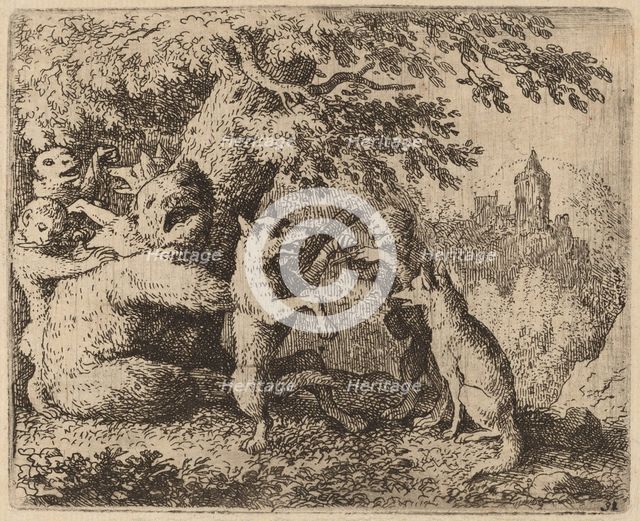 The Bear and the Wolf are Persecuted, probably c. 1645/1656. Creator: Allart van Everdingen.