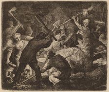 The Bear Assaulted by the Peasants, probably c. 1645/1656. Creator: Allart van Everdingen