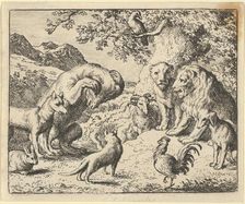 The Bear Seeks Justice from the Lion Against Renard, 1650-75. Creator: Allart van Everdingen