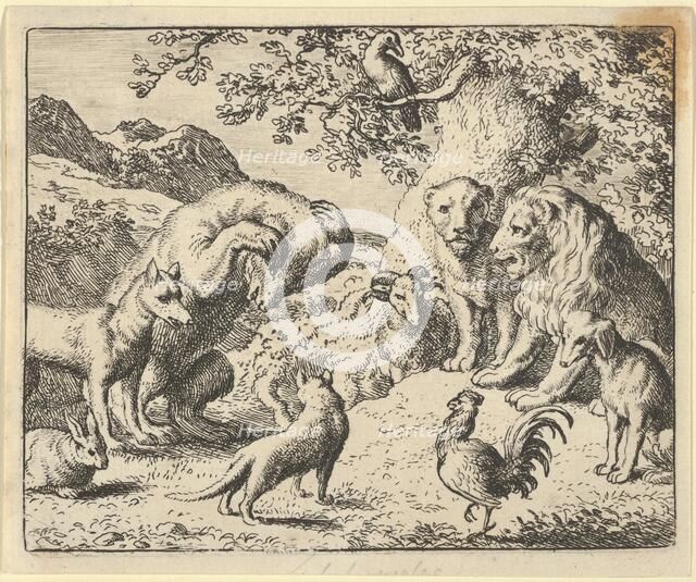 The Bear Seeks Justice from the Lion Against Renard, 1650-75. Creator: Allart van Everdingen.