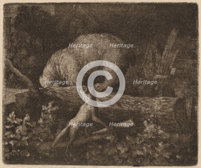 The Bear Trapped, probably c. 1645/1656. Creator: Allart van Everdingen.
