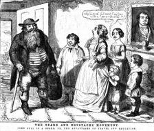The Beard and Moustache Movement 1854. Artist: George Cruikshank