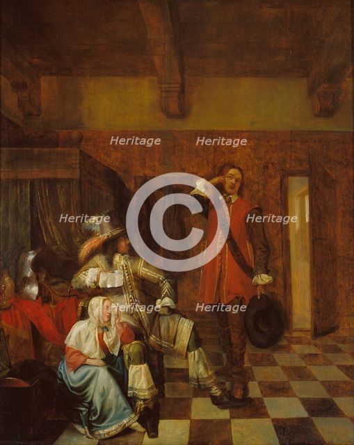 The bearer of bad news. Artist: Hooch, Pieter, de (1629-1684)