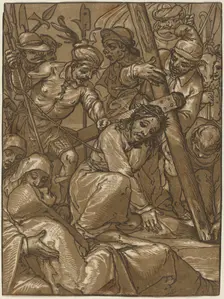 The Bearing of the Cross, 1580s. Creator: Andrea Andreani