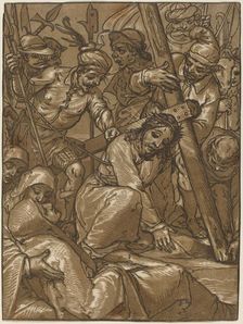 The Bearing of the Cross, 1580s. Creator: Andrea Andreani