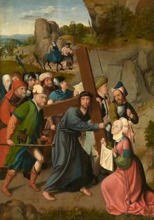 The Bearing of the Cross and the Flight into Egypt, 1510-1520. Creator: Master of Hoogstraaten