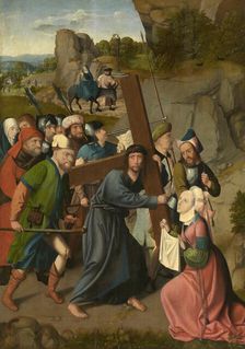 The Bearing of the Cross and the Flight into Egypt, 1510-1520. Creator: Master of Hoogstraaten