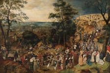 The Bearing of the Cross, c1580-1630. Creator: Pieter Brueghel the Younger