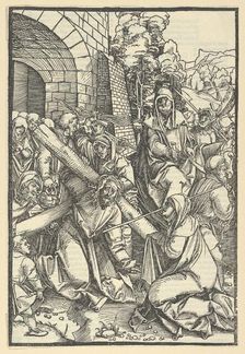 The Bearing of the Cross, from Speculum passionis domini nostri Ihesu Christi, 1507. Creator: Hans Schäufelein the Elder