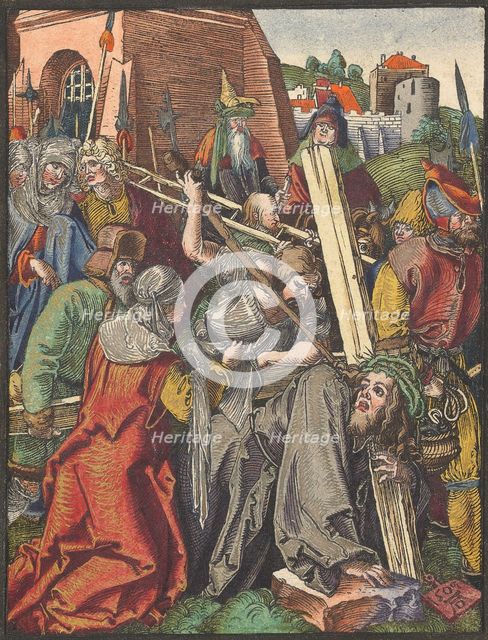 The Bearing of the Cross, from the Small Woodcut Passion.n.d. Creator: Albrecht Durer.