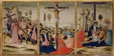 The Bearing of the Cross, The Crucifixion and The Lamentation, 1501-1524. Creator: Girolamo di Benvenuto