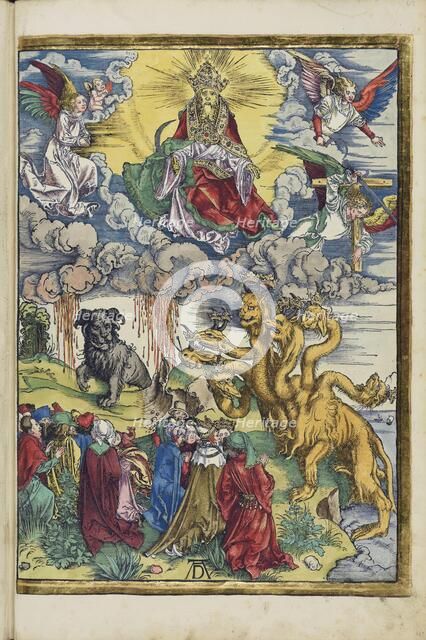 The beast from the sea and the beast from the earth, 1511. Creator: Dürer, Albrecht (1471-1528).