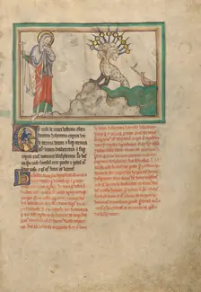 The Beast from the Sea; Dyson Perrins Apocalypse, about 1255-1260. Creator: Unknown