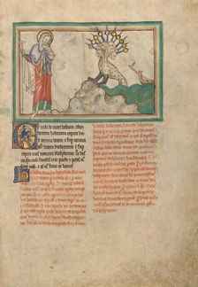 The Beast from the Sea; Dyson Perrins Apocalypse, about 1255-1260. Creator: Unknown