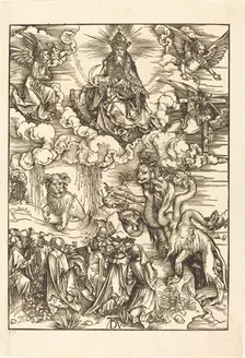 The Beast with Two Horns LIke a Lamb, 1498. Creator: Albrecht Durer