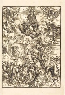 The Beast with Two Horns LIke a Lamb, 1498. Creator: Albrecht Durer