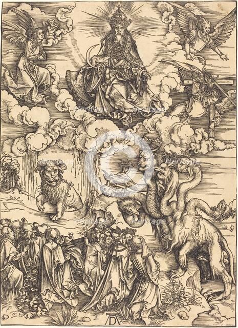 The Beast with Two Horns like a Lamb, probably c. 1496/1498. Creator: Albrecht Durer.