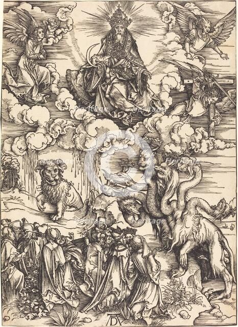 The Beast with Two Horns like a Lamb, probably c. 1496/1498. Creator: Albrecht Durer.