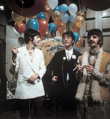 The Beatles performing All You Need is Love 25th June 1967