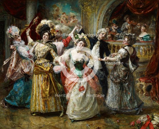 The Beau at the Soirée. Artist: Garrido, Eduardo León (1856-1949)