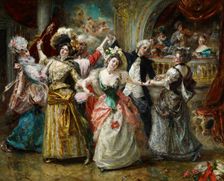 The Beau at the Soirée. Artist: Garrido, Eduardo León (1856-1949)