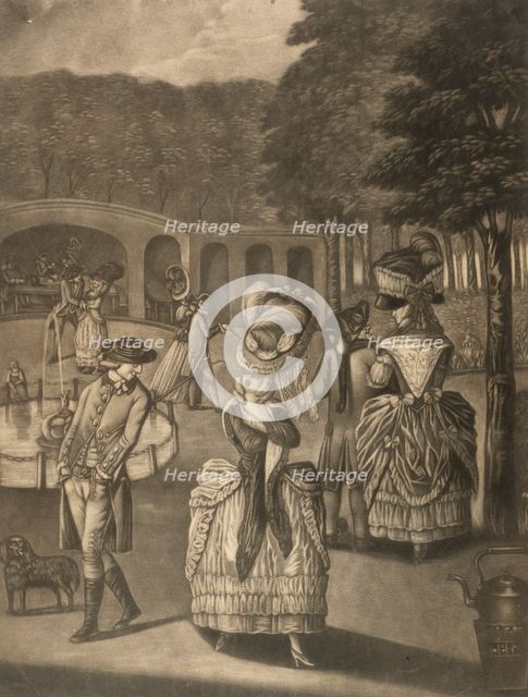 The Beauties of Bagnigge Wells, London, (late 18th century?). Creator: Unknown.