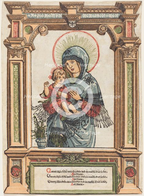 The Beautiful Virgin of Regensburg, c. 1519/1520. Creator: Albrecht Altdorfer.
