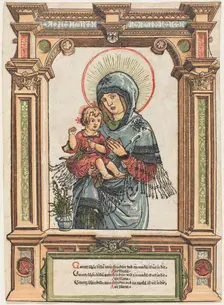 The Beautiful Virgin of Regensburg, c. 1519/1520. Creator: Albrecht Altdorfer