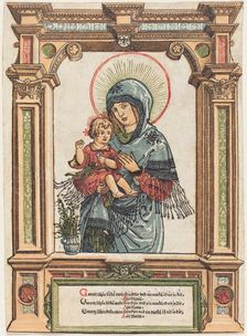 The Beautiful Virgin of Regensburg, c. 1519/1520. Creator: Albrecht Altdorfer