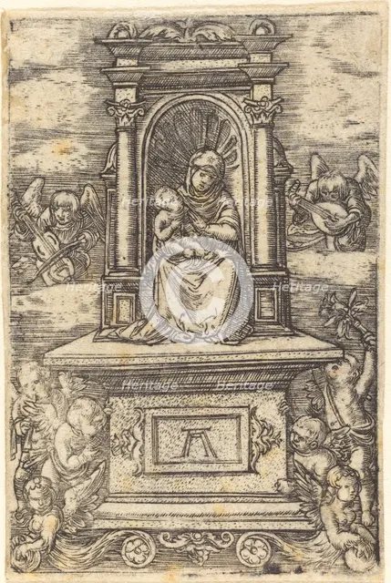 The Beautiful Virgin of Regensburg on an Altar, c. 1519/1520. Creator: Albrecht Altdorfer.