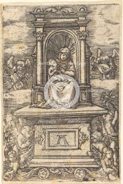 The Beautiful Virgin of Regensburg on an Altar, c. 1519/1520. Creator: Albrecht Altdorfer.