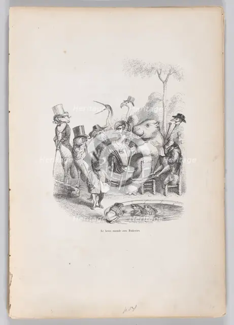 The Beautiful World of the Tuileries from Scenes from the Private and Public Life o..., ca. 1837-47. Creator: Andrew Best Leloir.