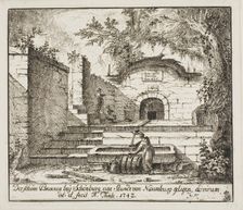 The Beautiful Fountain Near Schönburg, 1743. Creator: Alexander Thiele