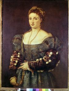 The Beauty portrait of woman by Tiziano