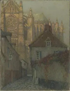 The Beauvais Cathedral at sunset