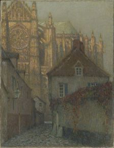 The Beauvais Cathedral at sunset