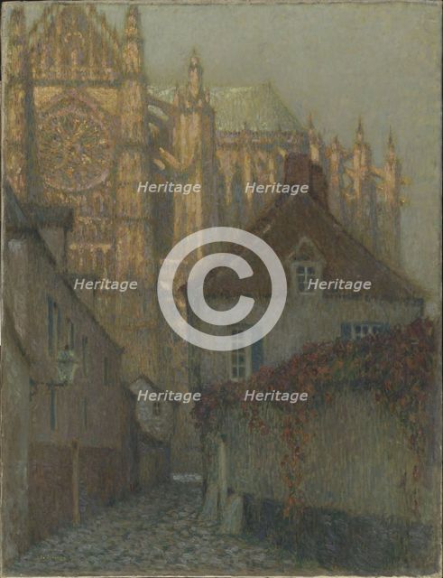 The Beauvais Cathedral at sunset.