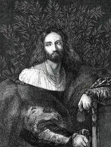 The Beaucousin Collection at the National Gallery - "Ariosto" by Titian, 1860. Creator: Unknown