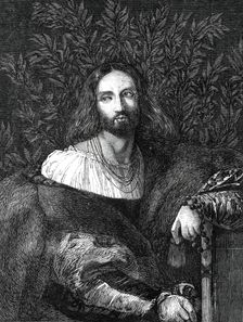 The Beaucousin Collection at the National Gallery - "Ariosto" by Titian, 1860. Creator: Unknown