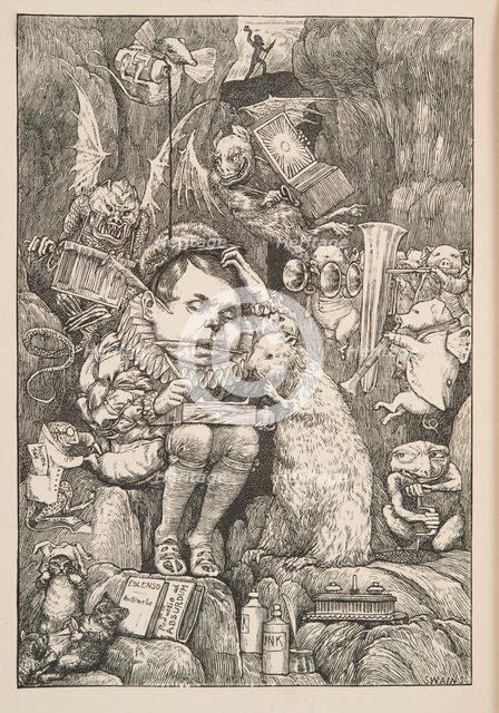 The Beaver brought paper, portfolio and pens', pub. 1876. Creator: Henry Holiday (1839 - 1927).