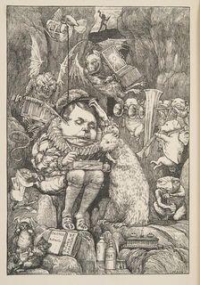 The Beaver brought paper, portfolio and pens pub. 1876. Creator: Henry Holiday (1839 - 1927)