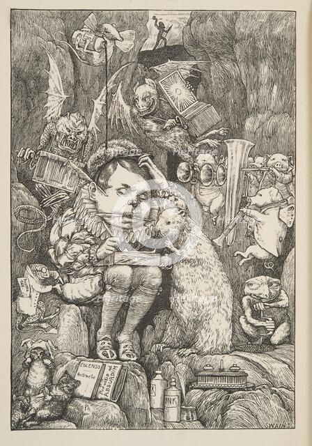 The Beaver brought paper, portfolio and pens', pub. 1876. Creator: Henry Holiday (1839 - 1927).