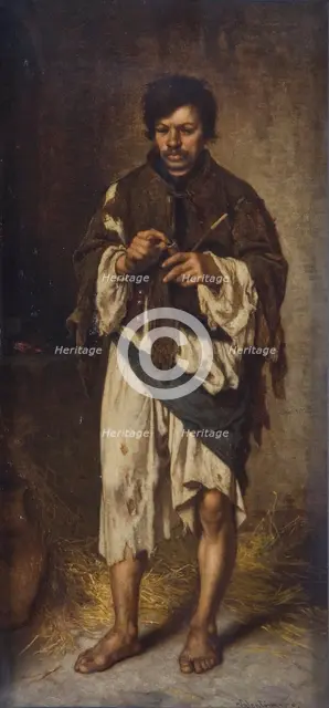 'The beggar', 1862-1902. Creator: Janos Valentiny.