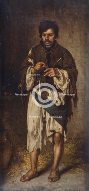'The beggar', 1862-1902. Creator: Janos Valentiny.